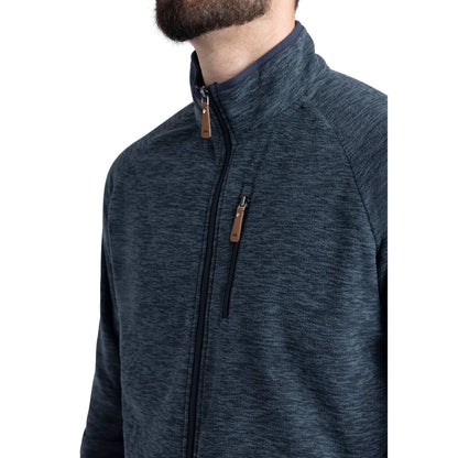 Mitchie Mens Full Zip Fleece in Dark Teal