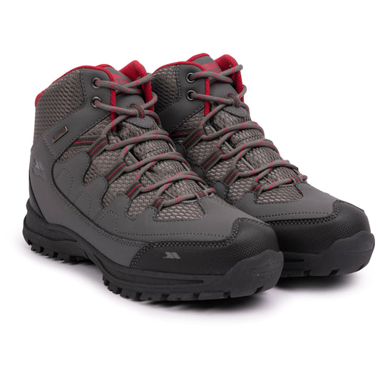 Mitzi Womens Waterproof Hiking Boots in Grey