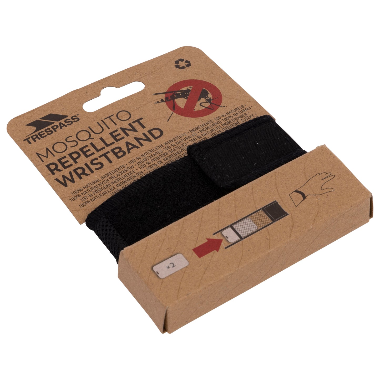 Mozquit Mosquito Repellent Wristband in Black