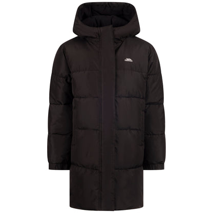 Northridge Girls' Longer Length Waterproof Padded Jacket in Black