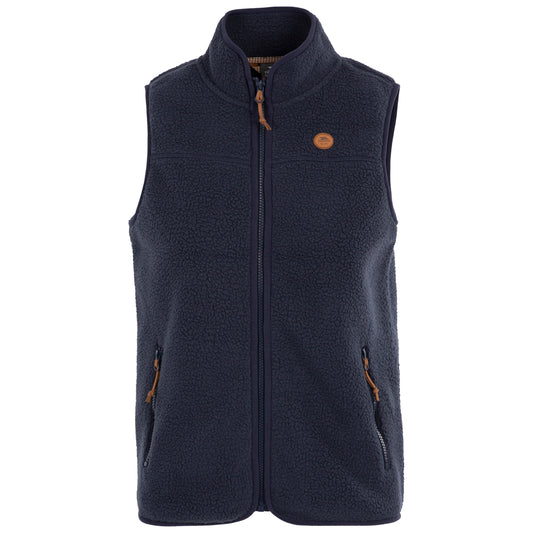 Notion Women's Sherpa Fleece Gilet in Navy