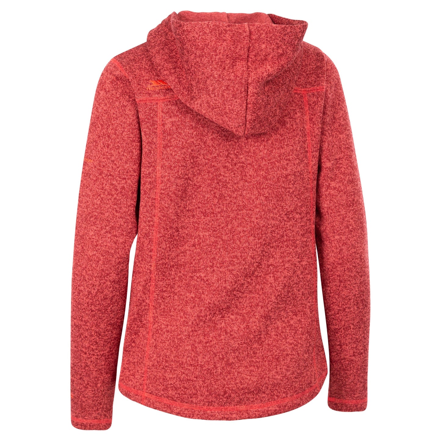 Odelia Womens Full Zip Fleece Hoodie in Dark Cherry