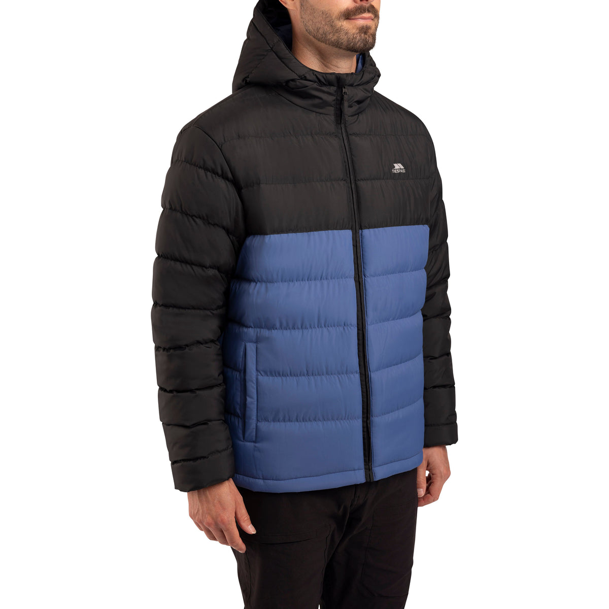 Oskar Men's Puffer Jacket in Indigo Tone