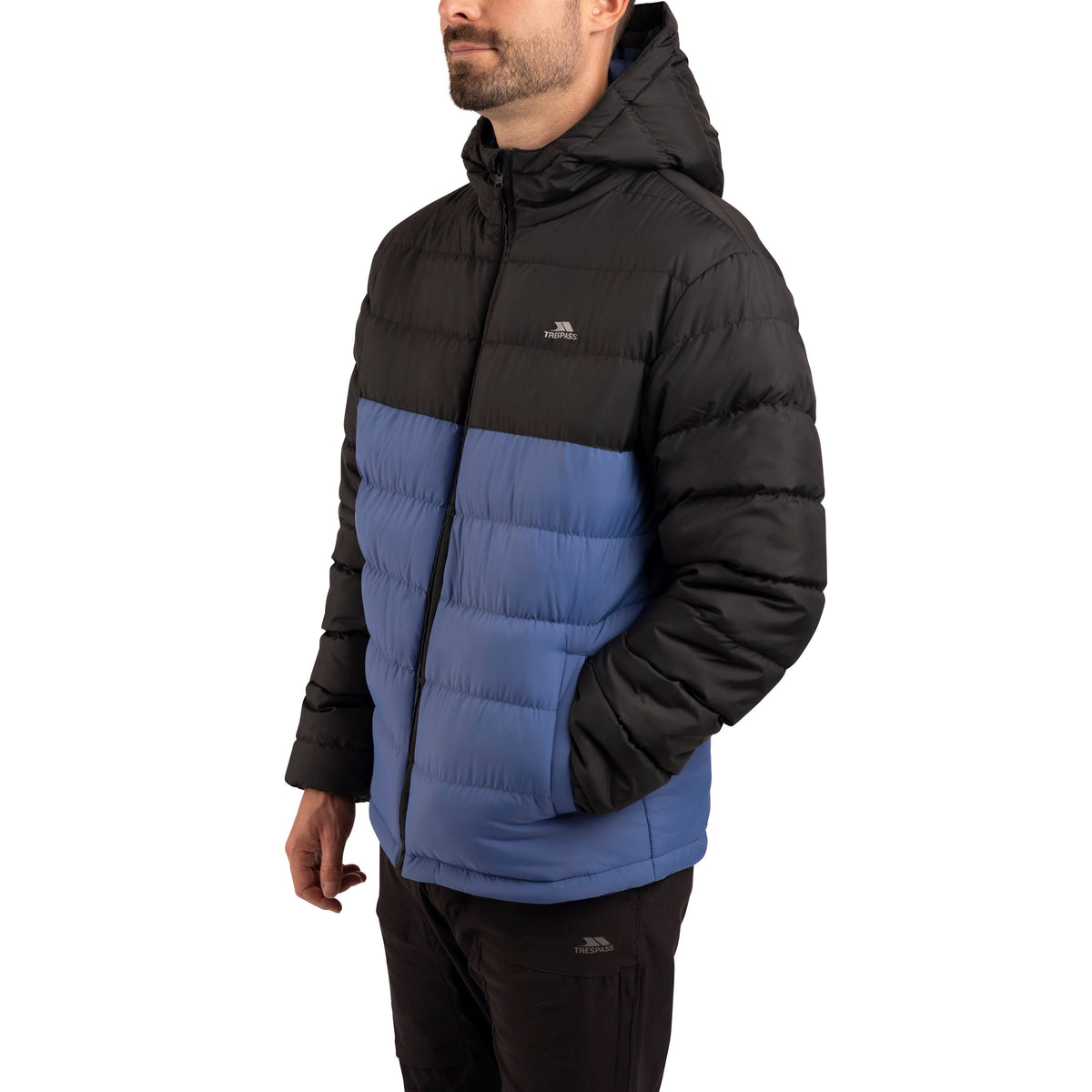 Oskar Men's Puffer Jacket in Indigo Tone