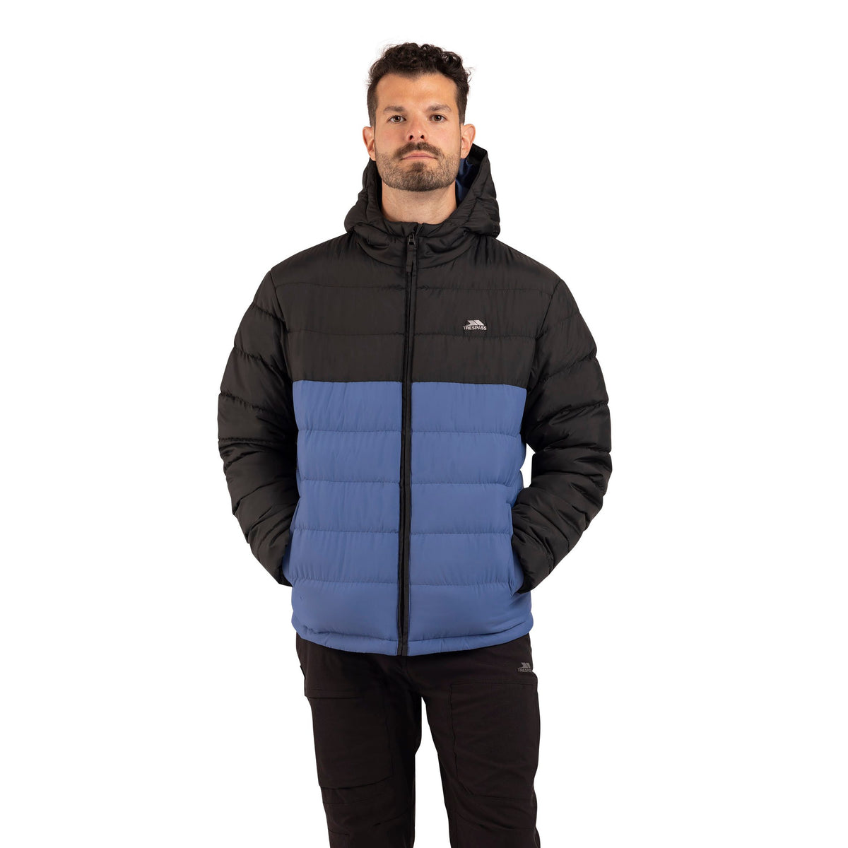 Oskar Men's Puffer Jacket in Indigo Tone