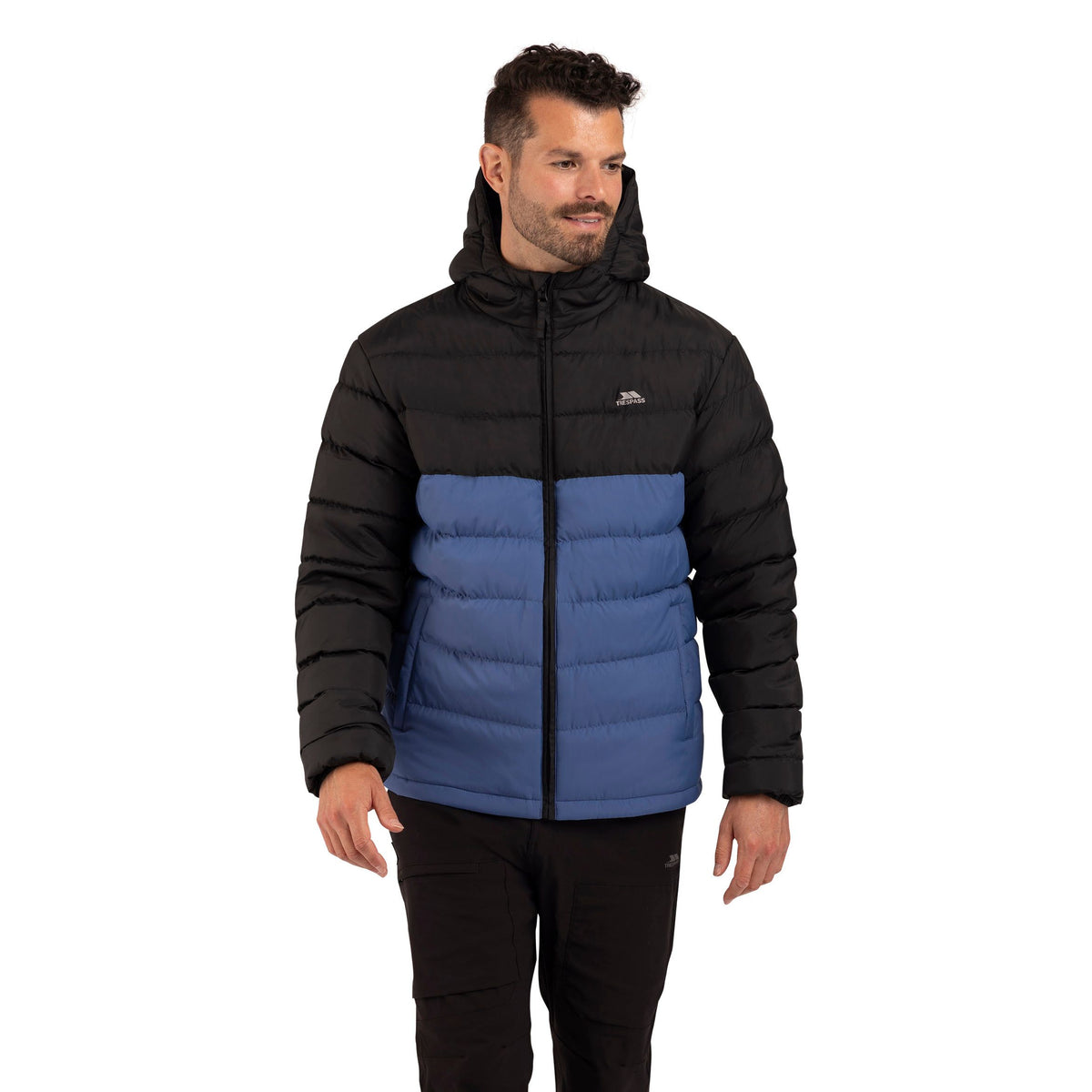 Oskar Men's Puffer Jacket in Indigo Tone