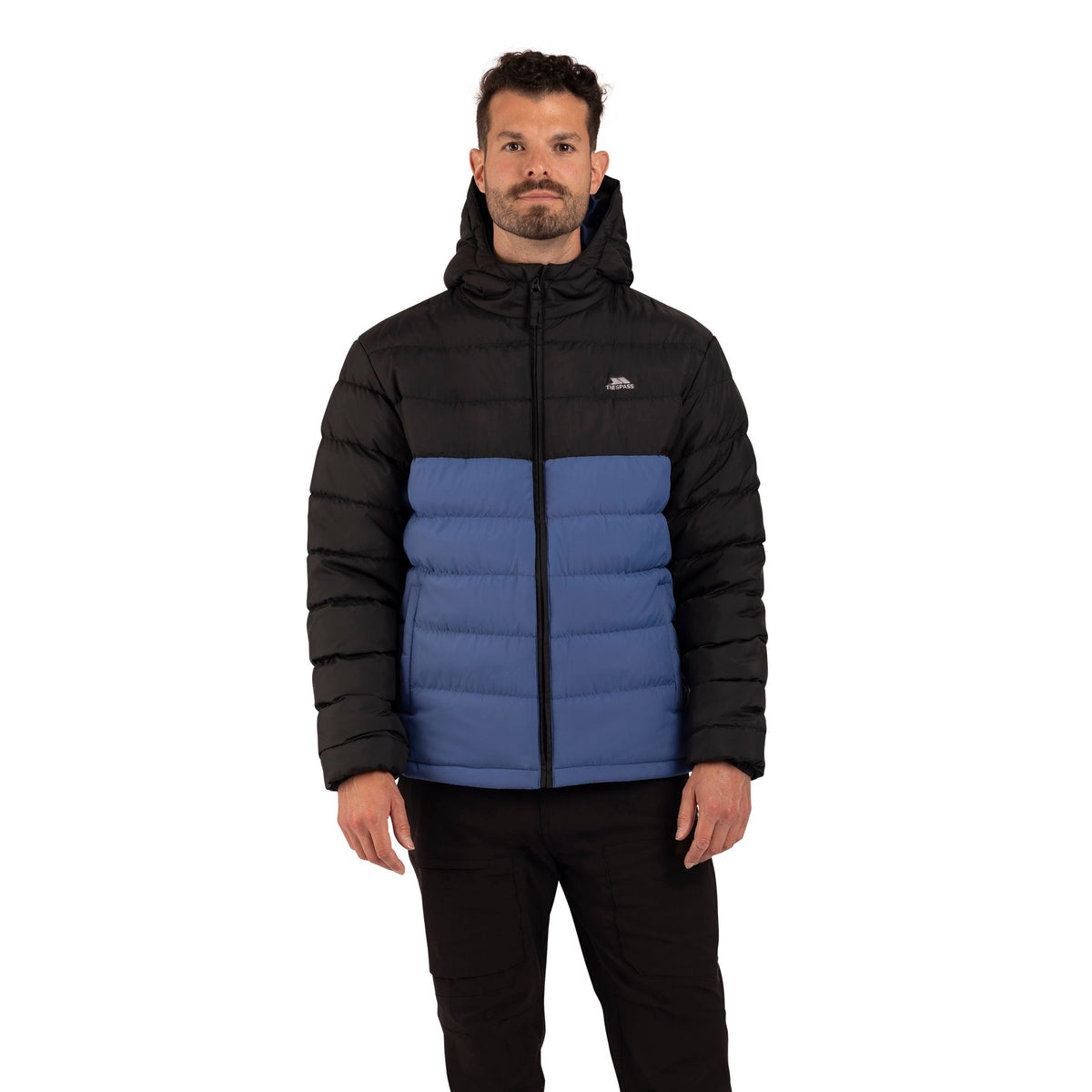 Oskar Men's Puffer Jacket in Indigo Tone