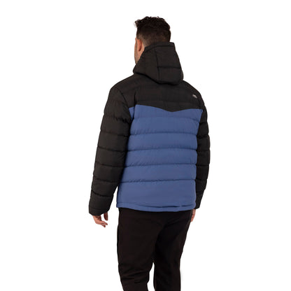 Oskar Men's Puffer Jacket in Indigo Tone