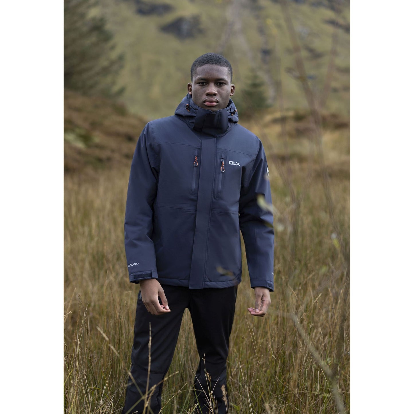 Oswarm Men's DLX Padded Waterproof Jacket in Dark Flint