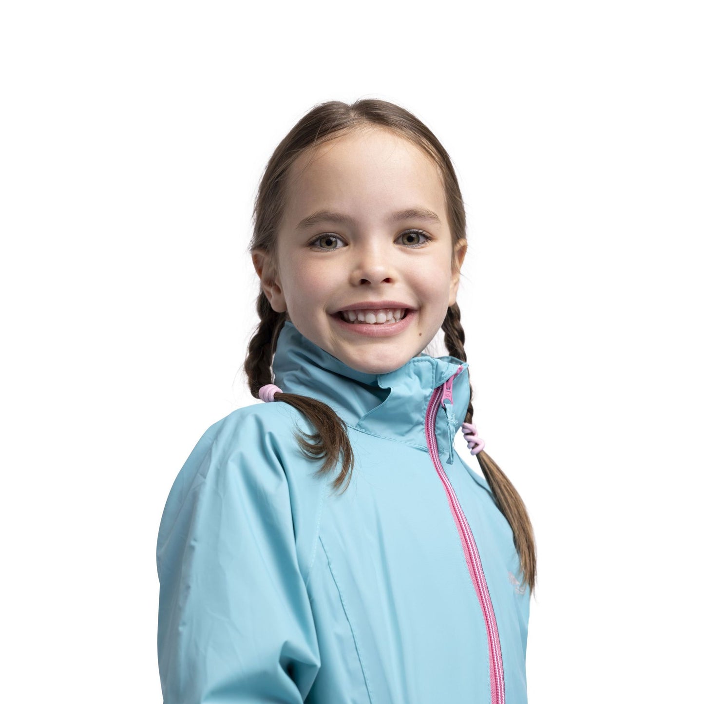 Qikpac X Kids' Waterproof Packaway Jacket in Aquamarine