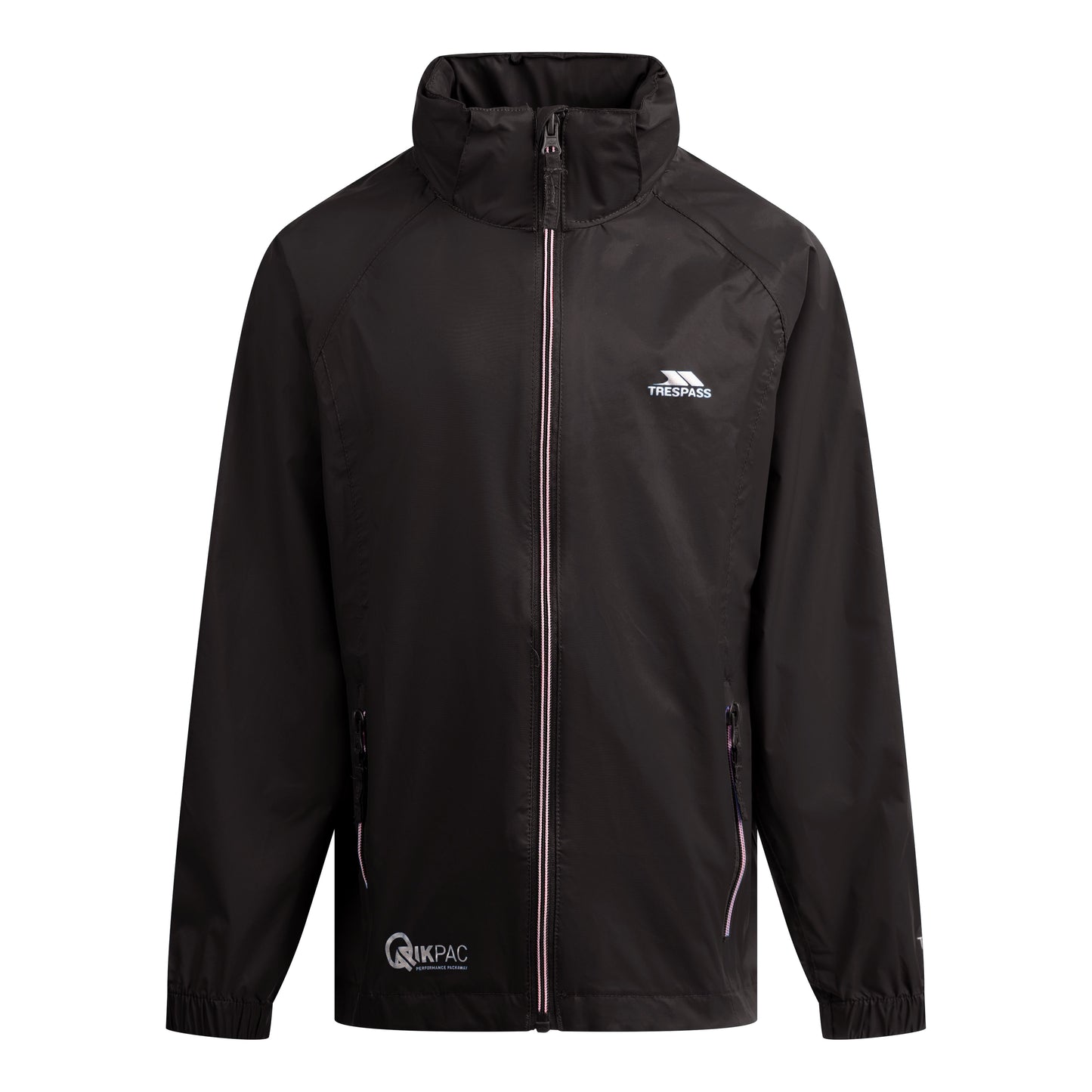 Qikpac X Kids' Waterproof Packaway Jacket in Black