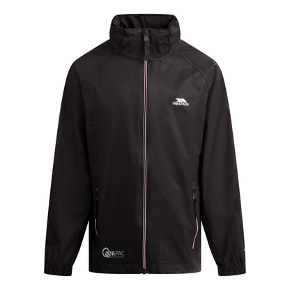 Qikpac X Kids' Waterproof Packaway Jacket in Black