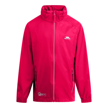 Qikpac X Kids' Unpadded Waterproof Packaway Jacket in Cassis