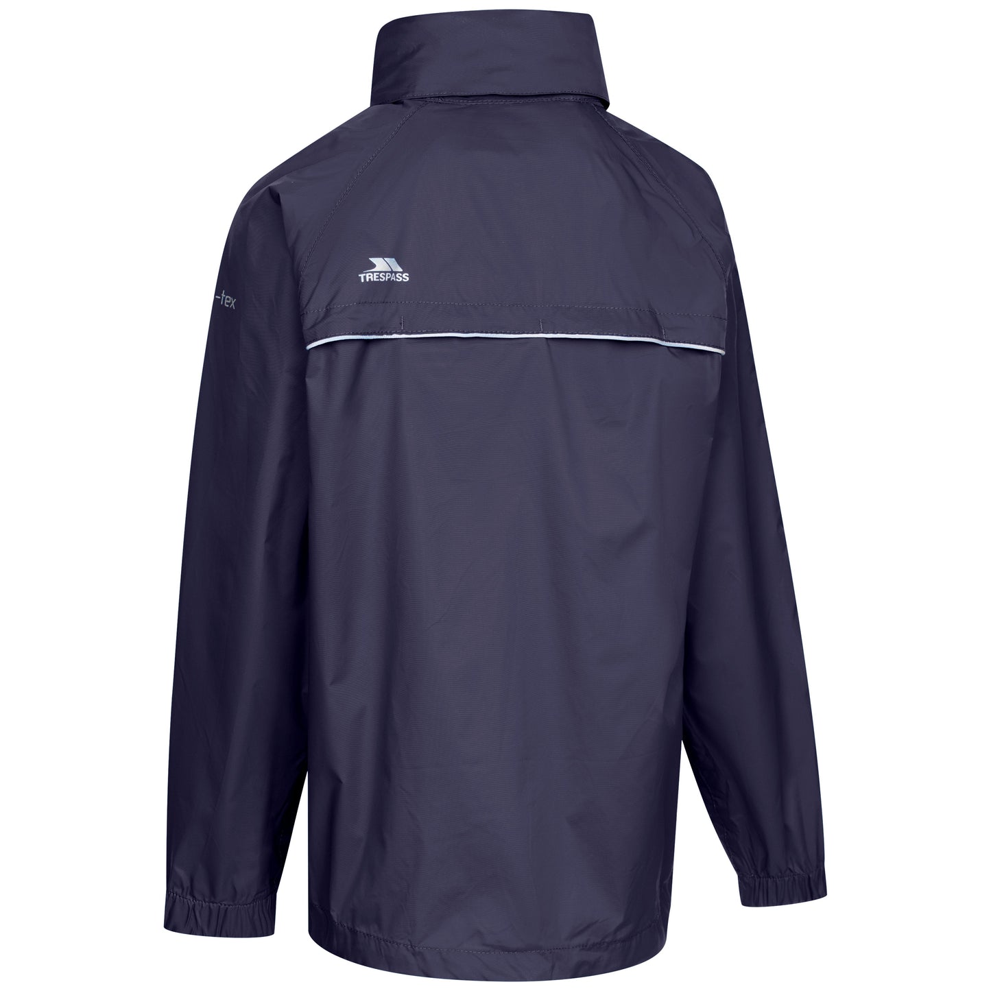 Qikpac X Kids' Unpadded Waterproof Packaway Jacket in Navy