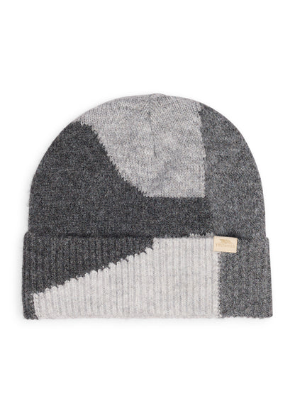 Rae Women's Fleece Lined Knitted Hat in Grey Marl
