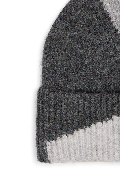 Rae Women's Fleece Lined Knitted Hat in Grey Marl