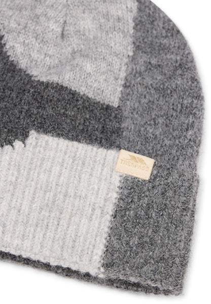 Rae Women's Fleece Lined Knitted Hat in Grey Marl