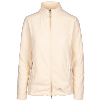 Renato Women's Full Zip Fleece Top in Cream Blush