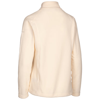 Renato Women's Full Zip Fleece Top in Cream Blush