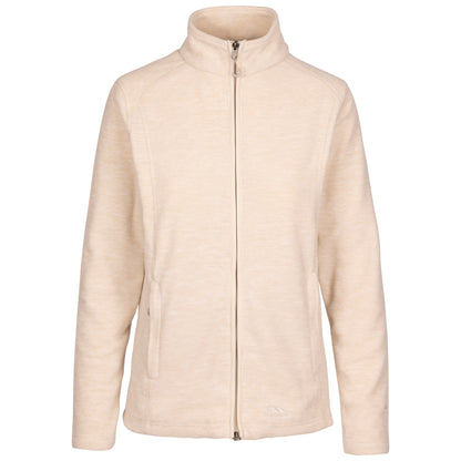 Reply Women's Full Zip Fleece Top in Cream Blush