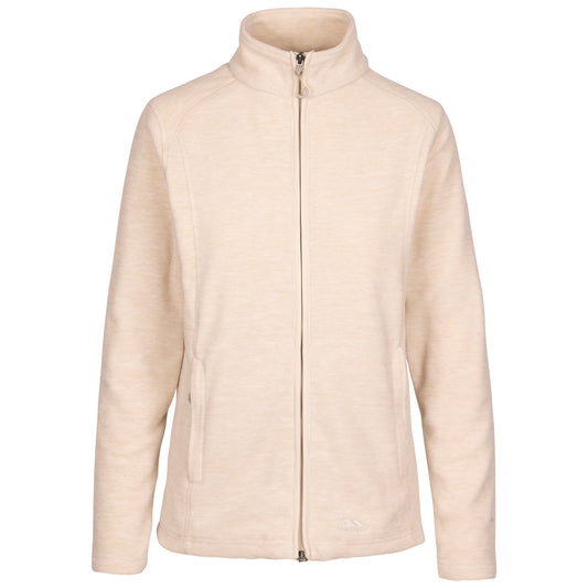 Reply Women's Full Zip Fleece Top in Cream Blush