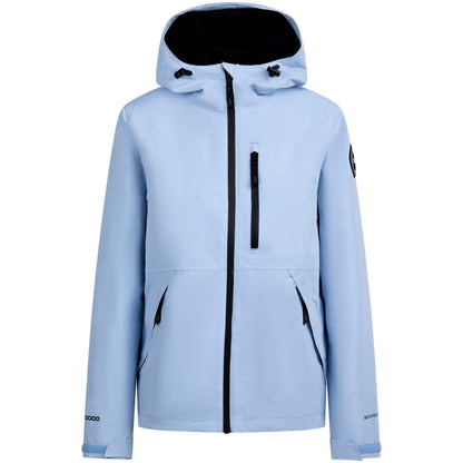 robina womens dlx waterproof jacket blue haze
