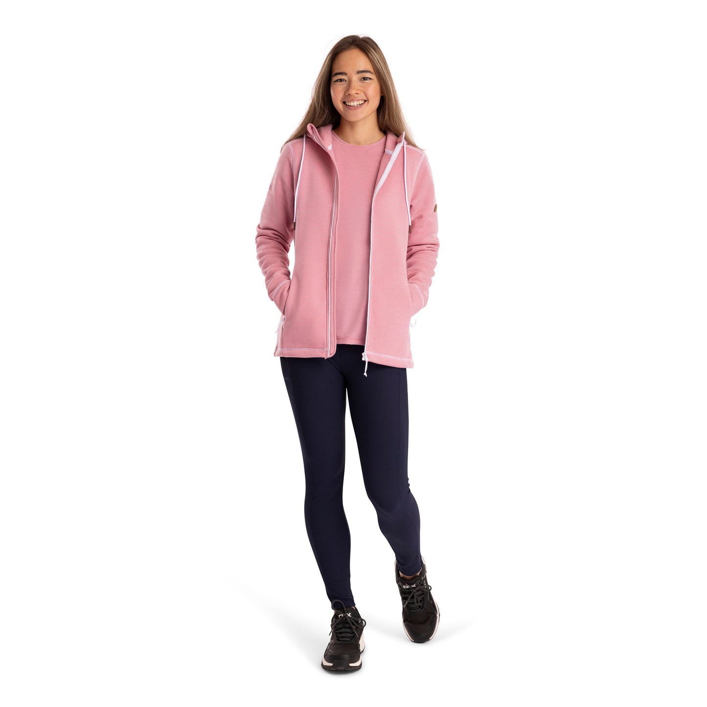 Rootless Women’s Fleece Hoodie in Pink Haze