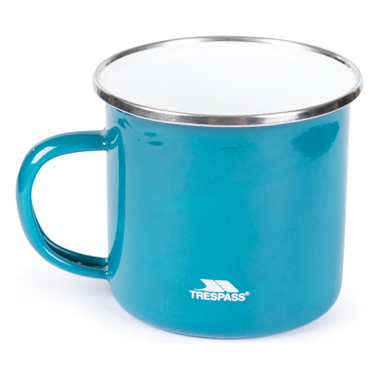 Rosen Enamel Coated Steel Camping Mug in Rich Teal