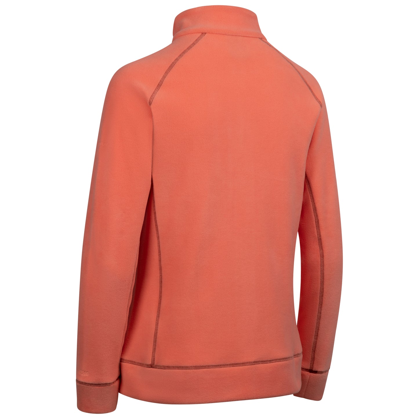 Script Women's Recycled Brushed Full Zip Microfleece in Burnt Sienna