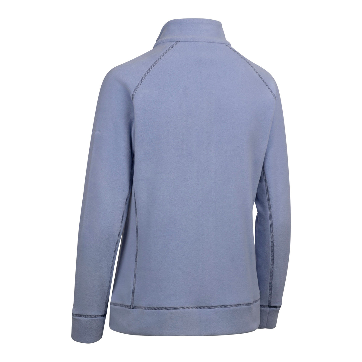 Script Women's Recycled Brushed Full Zip Microfleece in Cool Blue
