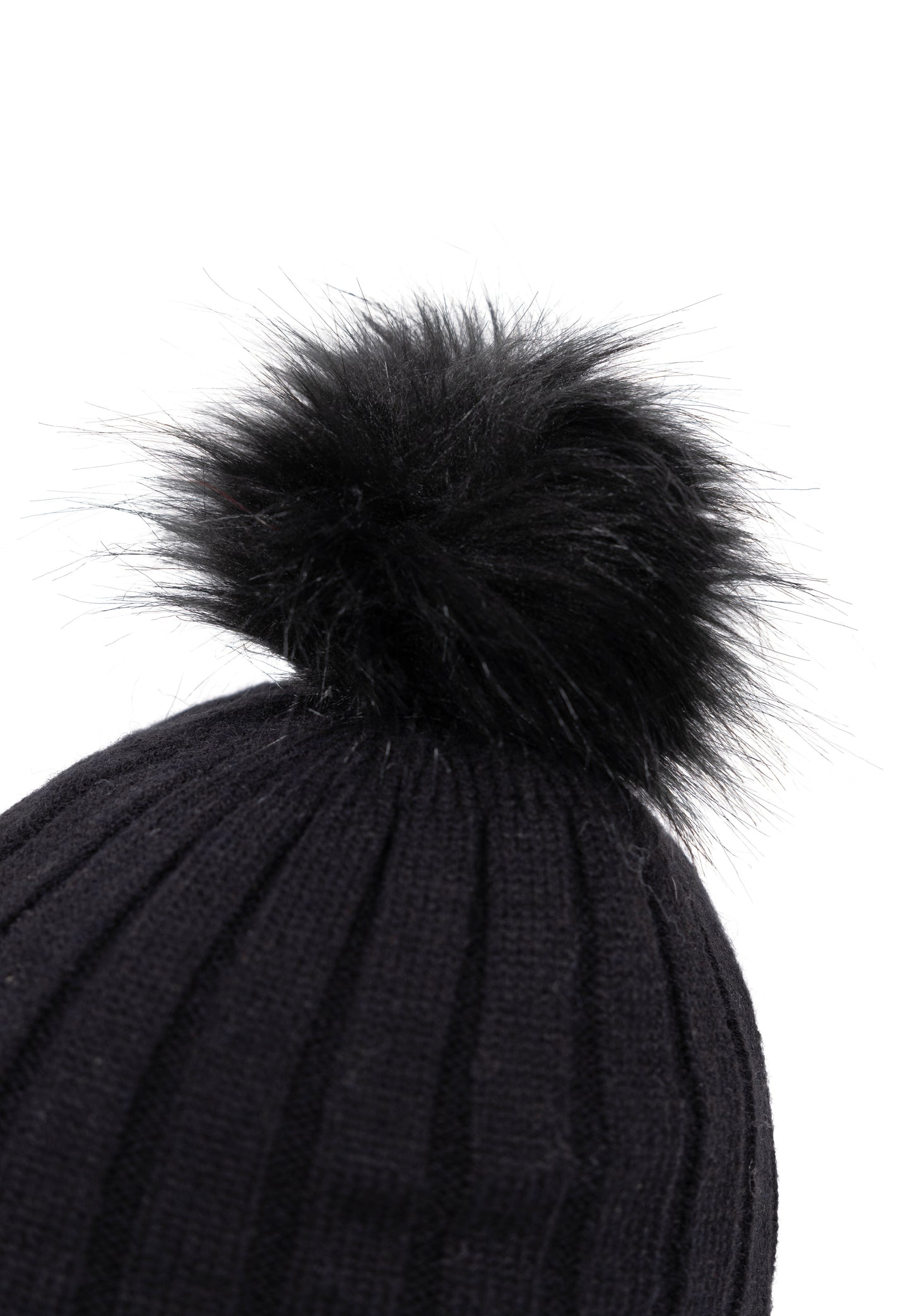 Sherbet Women's Fleece Lined Knitted Hat in Black