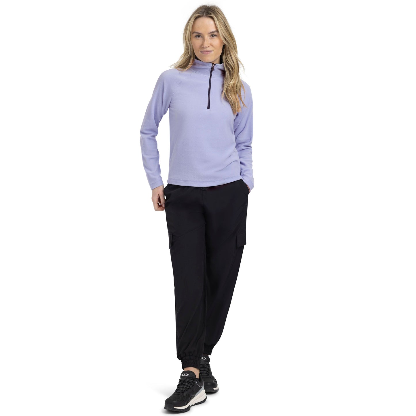 Skylar Women's Half Zip Fleece Top in Cool Blue