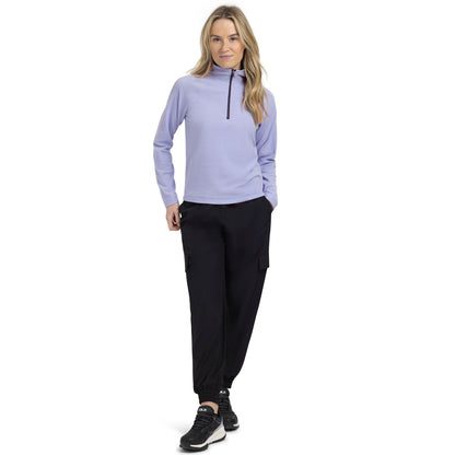 Skylar Women's Half Zip Fleece Top in Cool Blue