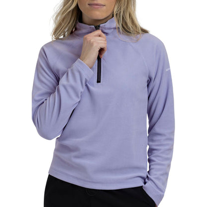 Skylar Women's Half Zip Fleece Top in Cool Blue