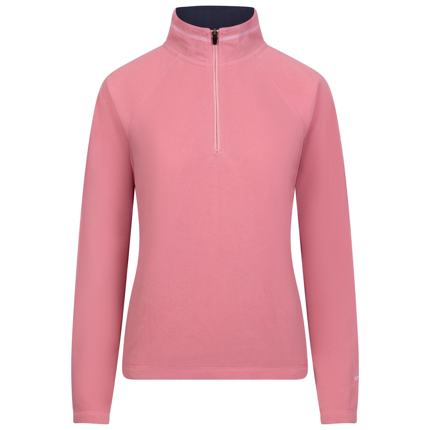 Skylar Womens 1/2 Zip Fleece Top in Pink Haze