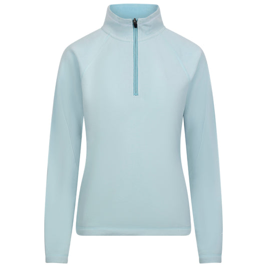 Skylar Womens 1/2 Zip Fleece Top in Sea Foam
