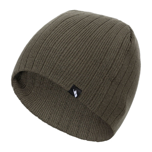 Stagger Mens Beanie Hat in Ivy Green