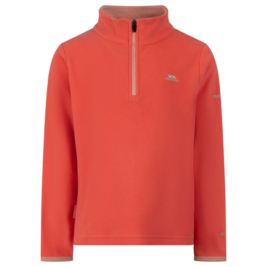Sybil Girls Fleece Jumper in Soft Orange