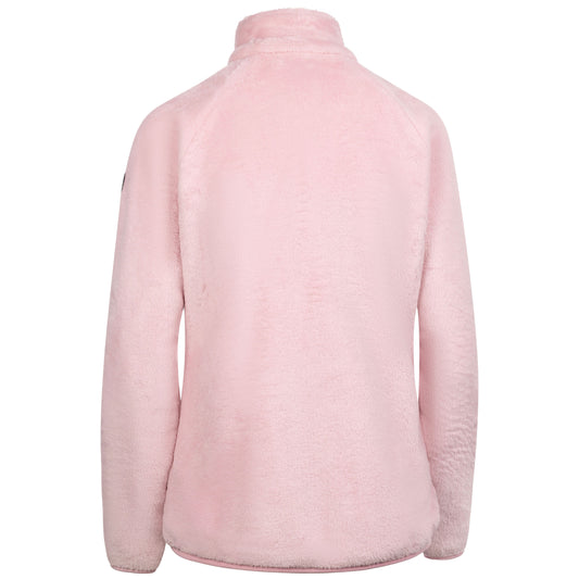 Telltale Women's Soft and Furry Fleece Jacket in Carnation Pink