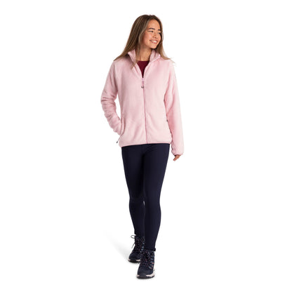 Telltale Women's Soft and Furry Fleece Jacket in Carnation Pink