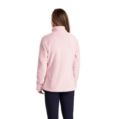 Telltale Women's Soft and Furry Fleece Jacket in Carnation Pink