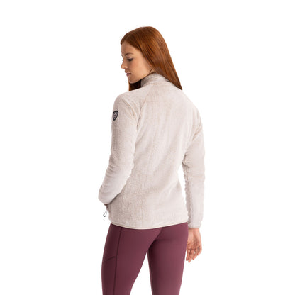 Telltale Women's Soft and Furry Fleece Jacket in Soft Stone
