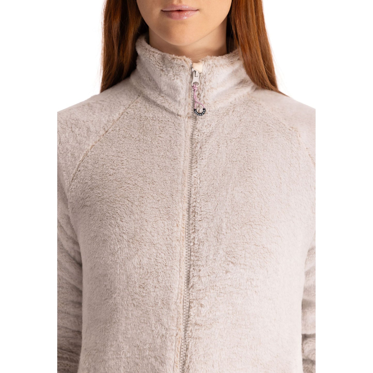 Telltale Women's Soft and Furry Fleece Jacket in Soft Stone
