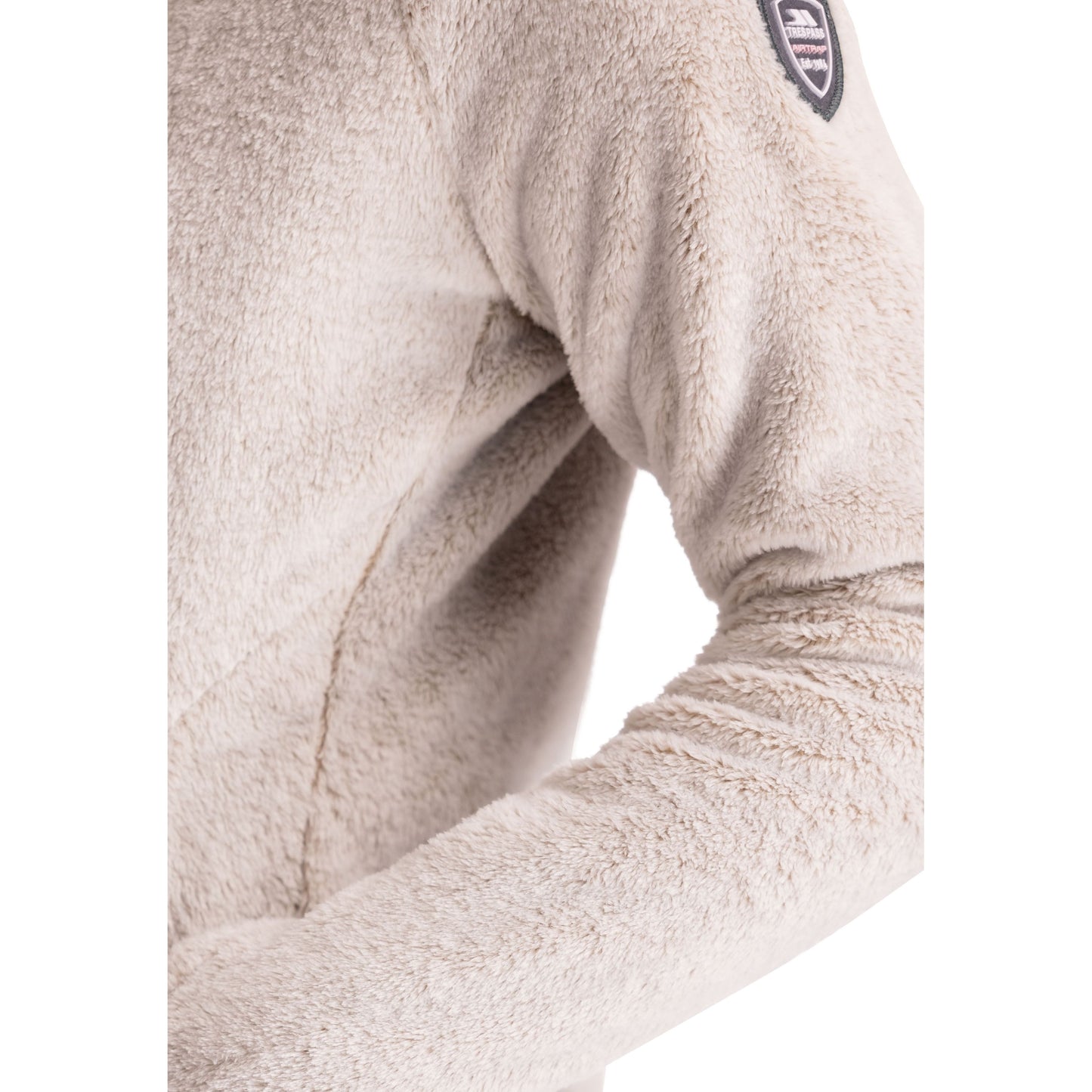 Telltale Women's Soft and Furry Fleece Jacket in Soft Stone