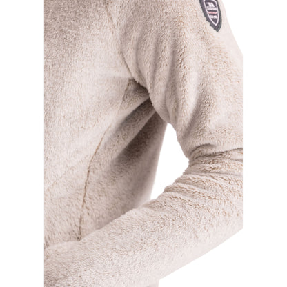 Telltale Women's Soft and Furry Fleece Jacket in Soft Stone