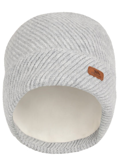 Twilla Women's Fleece Lined Knitted Hat in Grey Marl