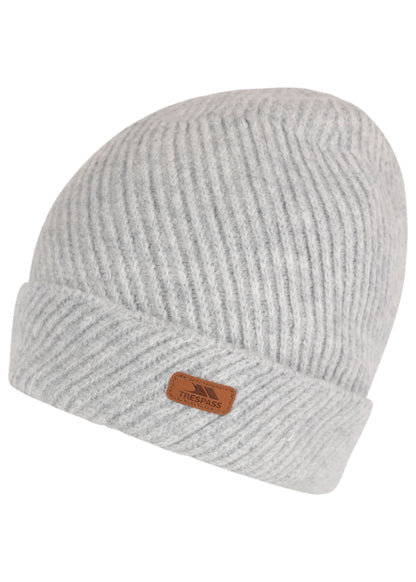 Twilla Women's Fleece Lined Knitted Hat in Grey Marl