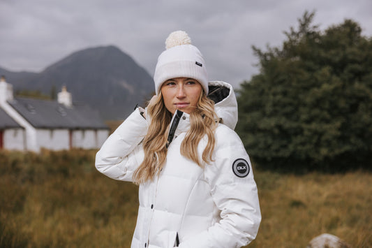 Lainey Women's DLX Longer Length Waterproof Down Jacket in White