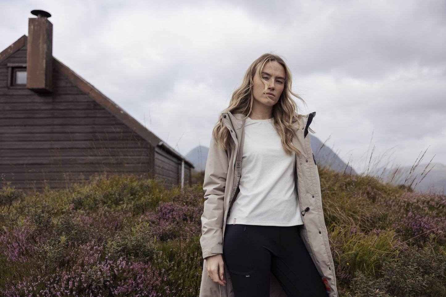 Deborah Women's Longer Padded DLX Jacket in Sand
