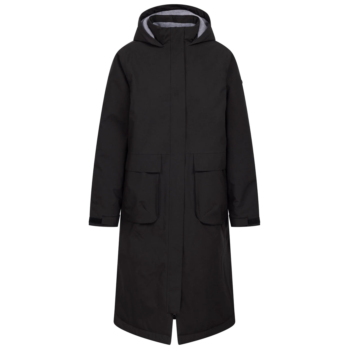 Abby Women's Long Padded Waterproof Coat in Black